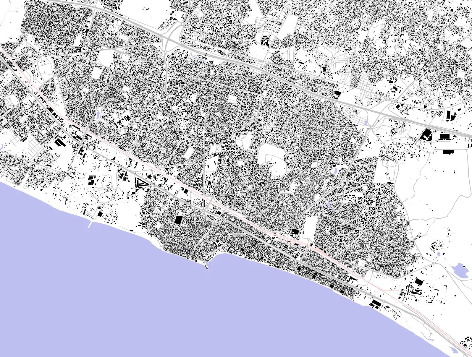 Rufisque figure ground plan
