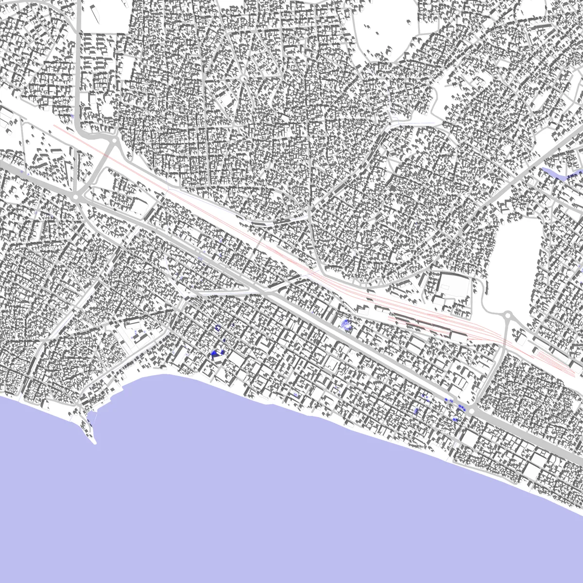 Rufisque site plan (2.5 km)