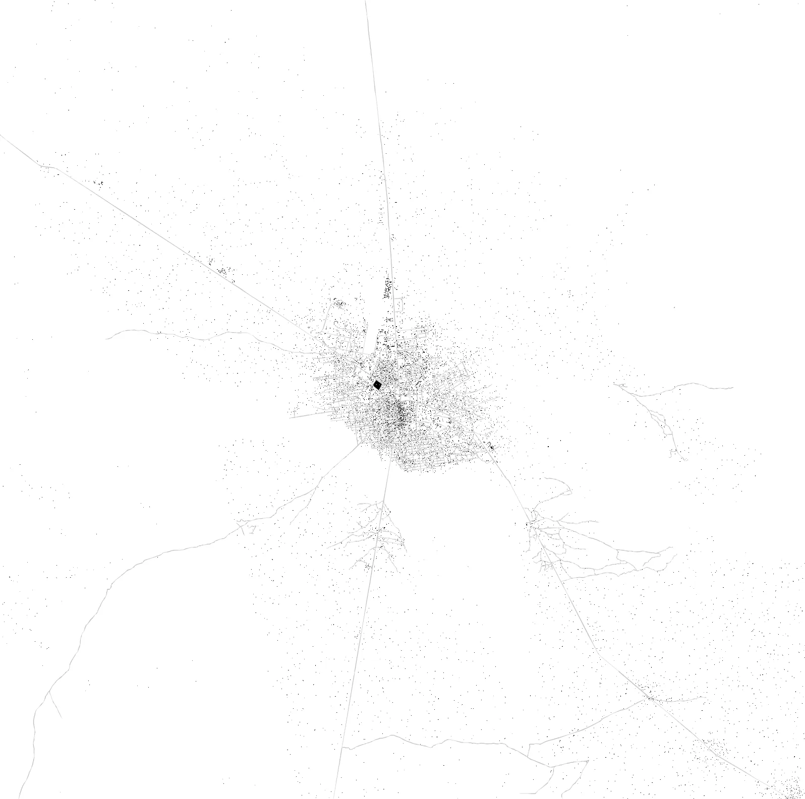 Rumbek figure ground plan