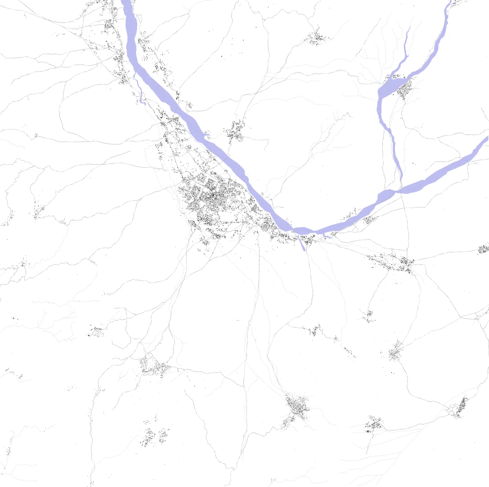 Rustaq figure ground plan
