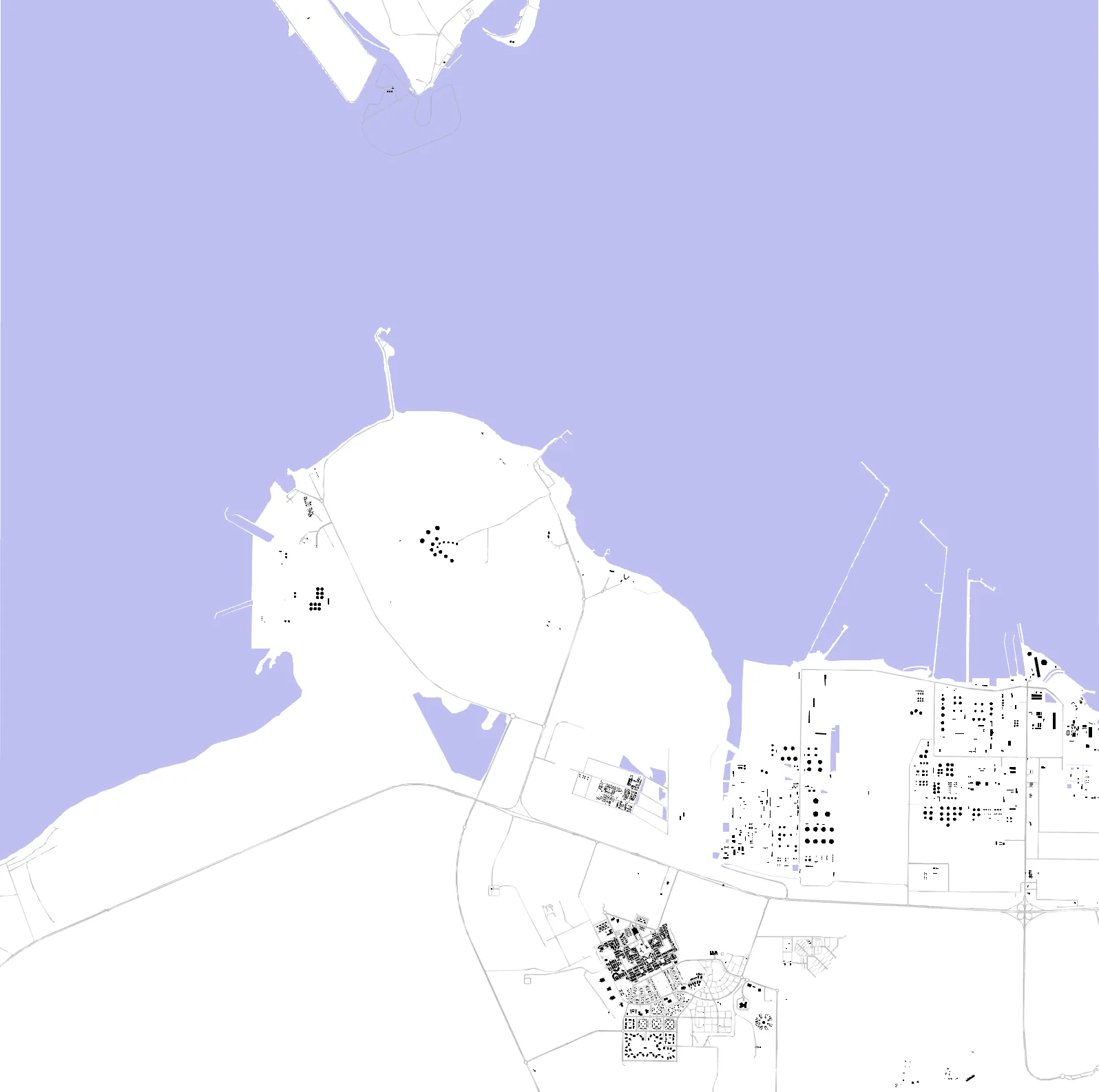 Ruwais figure ground plan