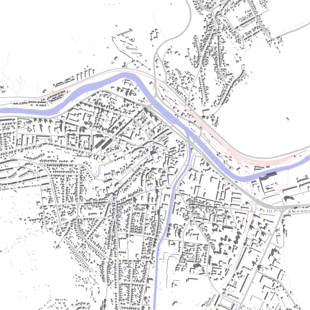 Ružomberok site plan (2.5 km)