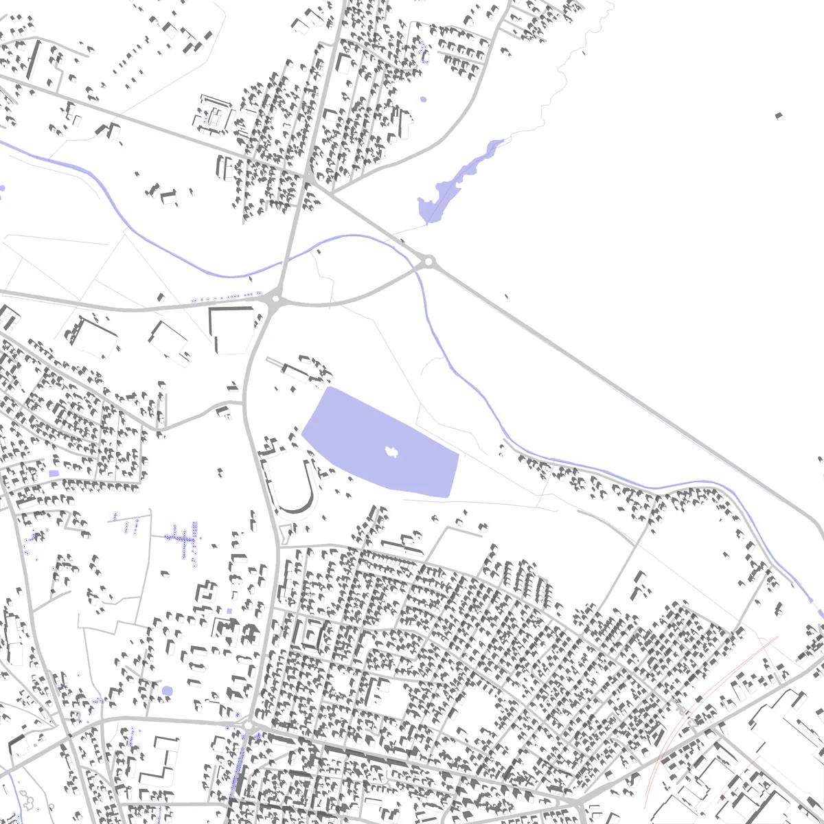 Rybnik plan zagospodarowania (2,5 km)