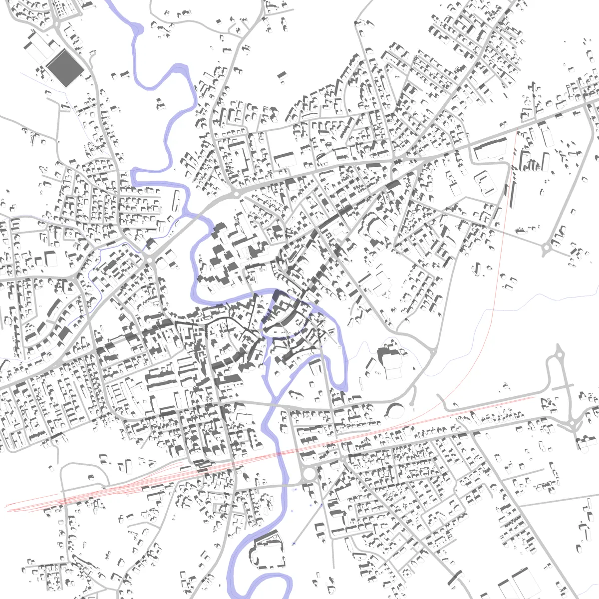 Sacile planimetria di sito (2.5 km)
