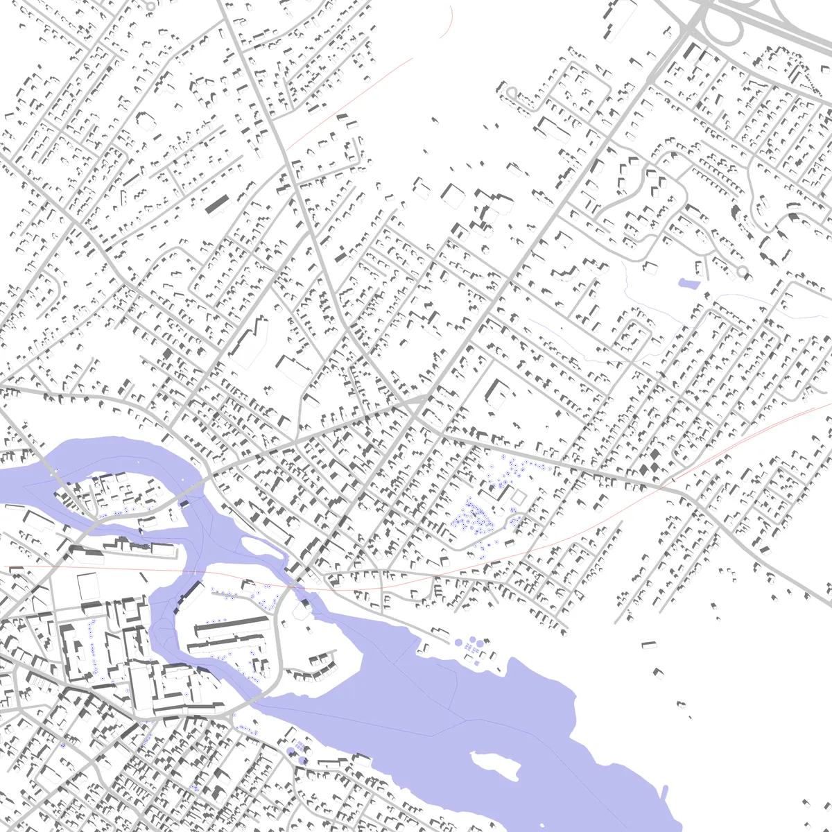 Saco site plan (2.5 km)