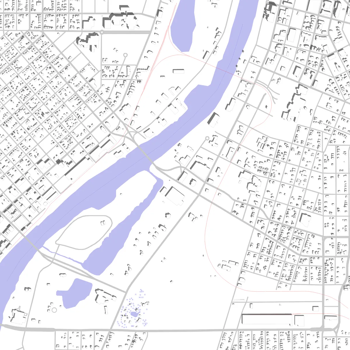 Saginaw site plan (2.5 km)