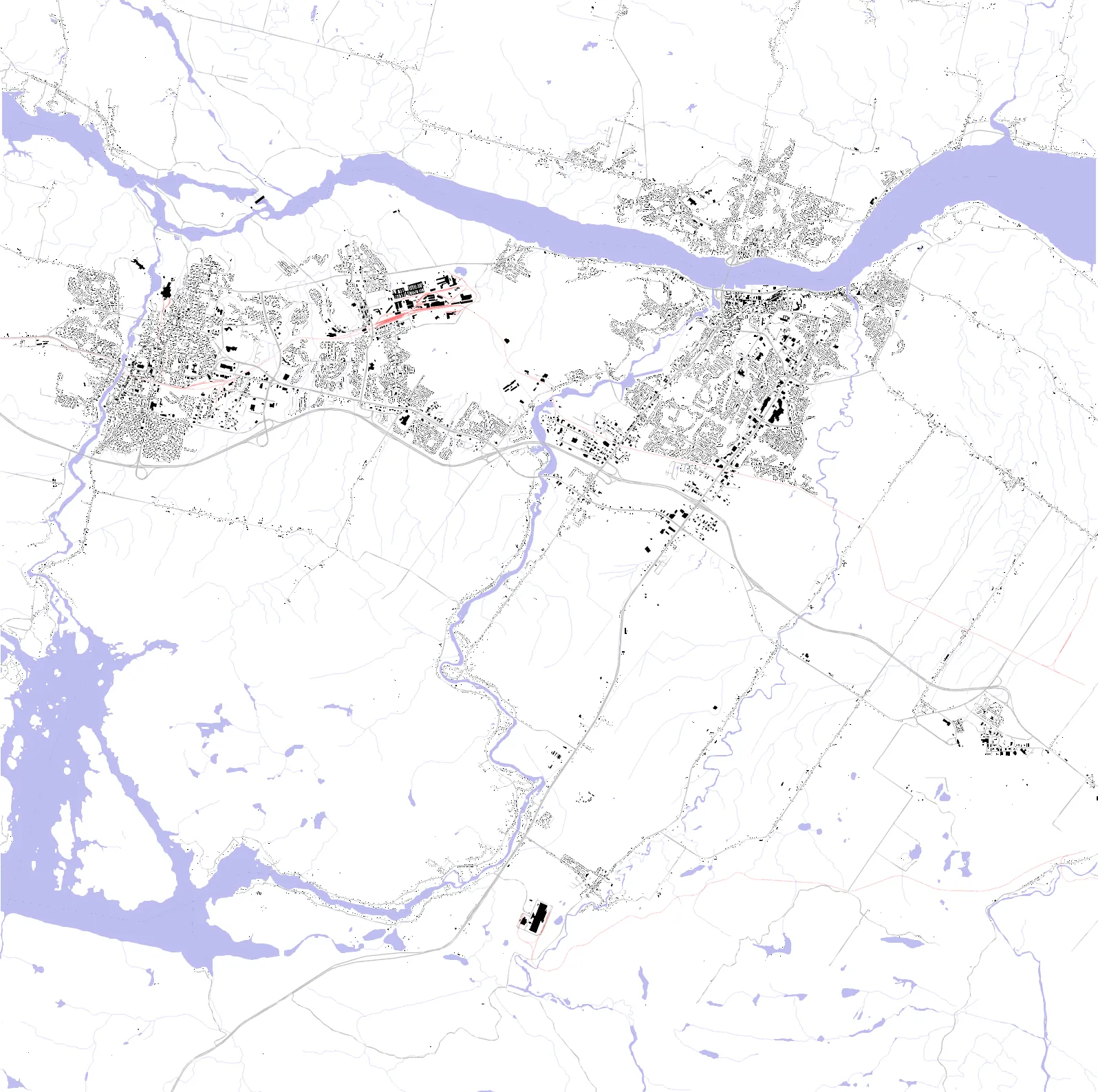 Saguenay figure ground plan