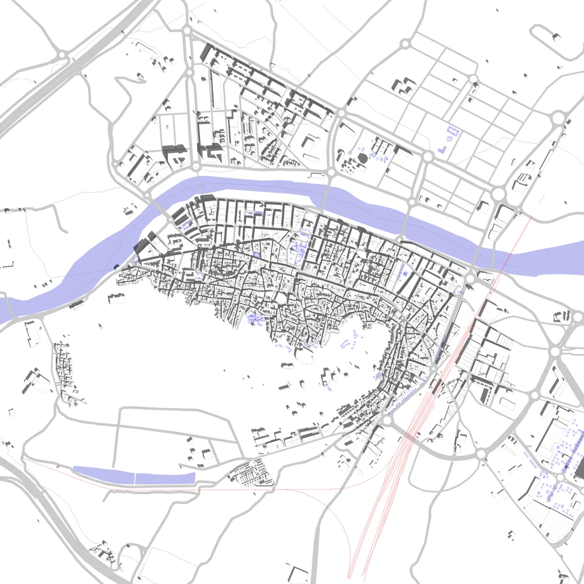 Sagunto plano de situación (2.5 km)