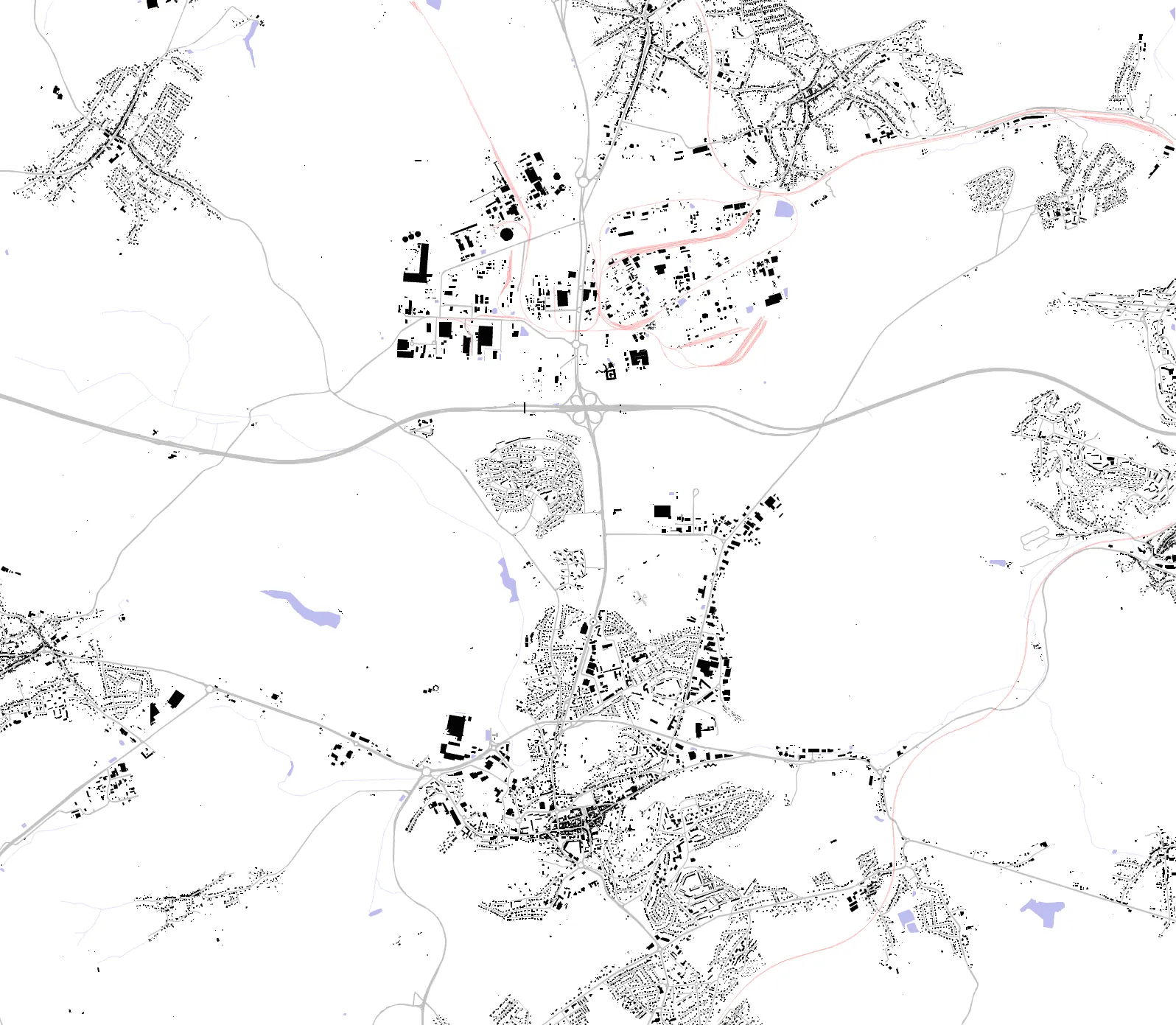 Saint-Avold figure ground plan