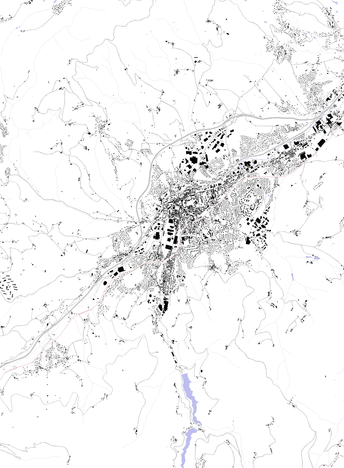 Saint-Chamond figure ground plan