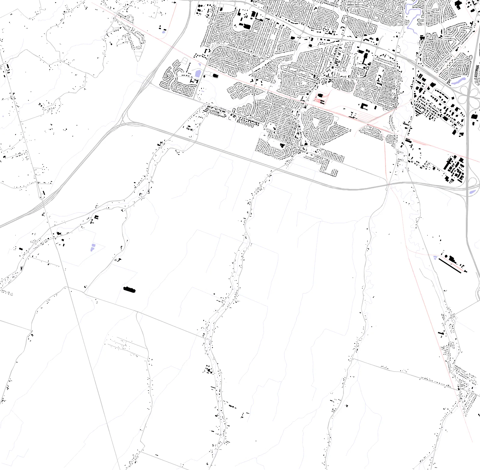 Saint-Constant figure ground plan