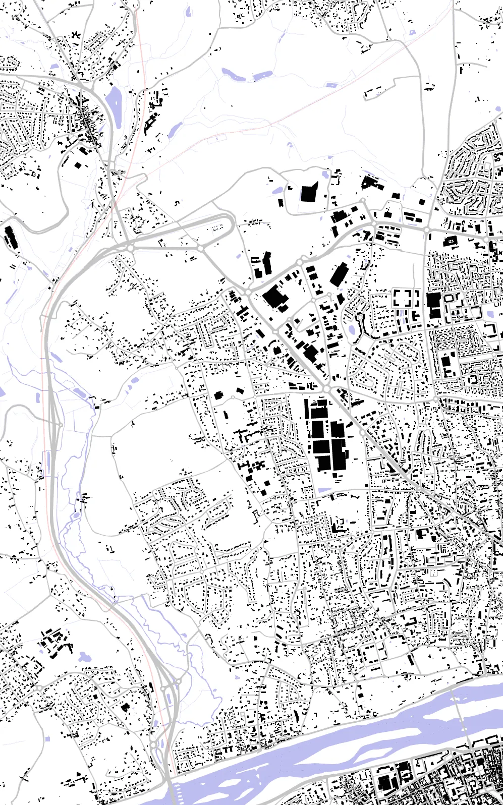 Saint-Cyr-sur-Loire figure ground plan