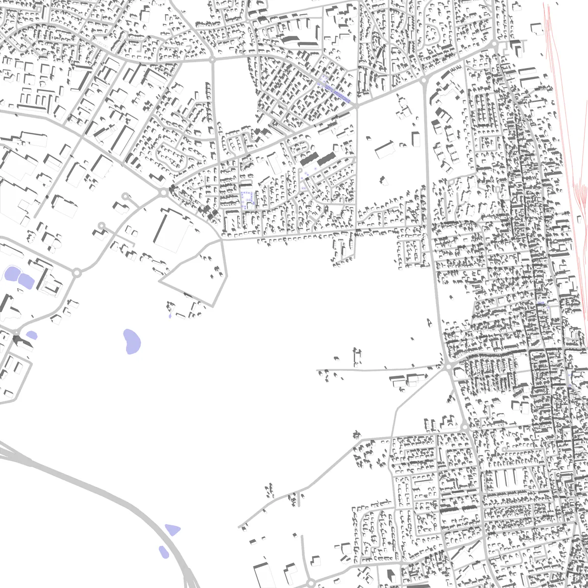 Saint-Étienne-du-Rouvray plan de situation (2,5 km)