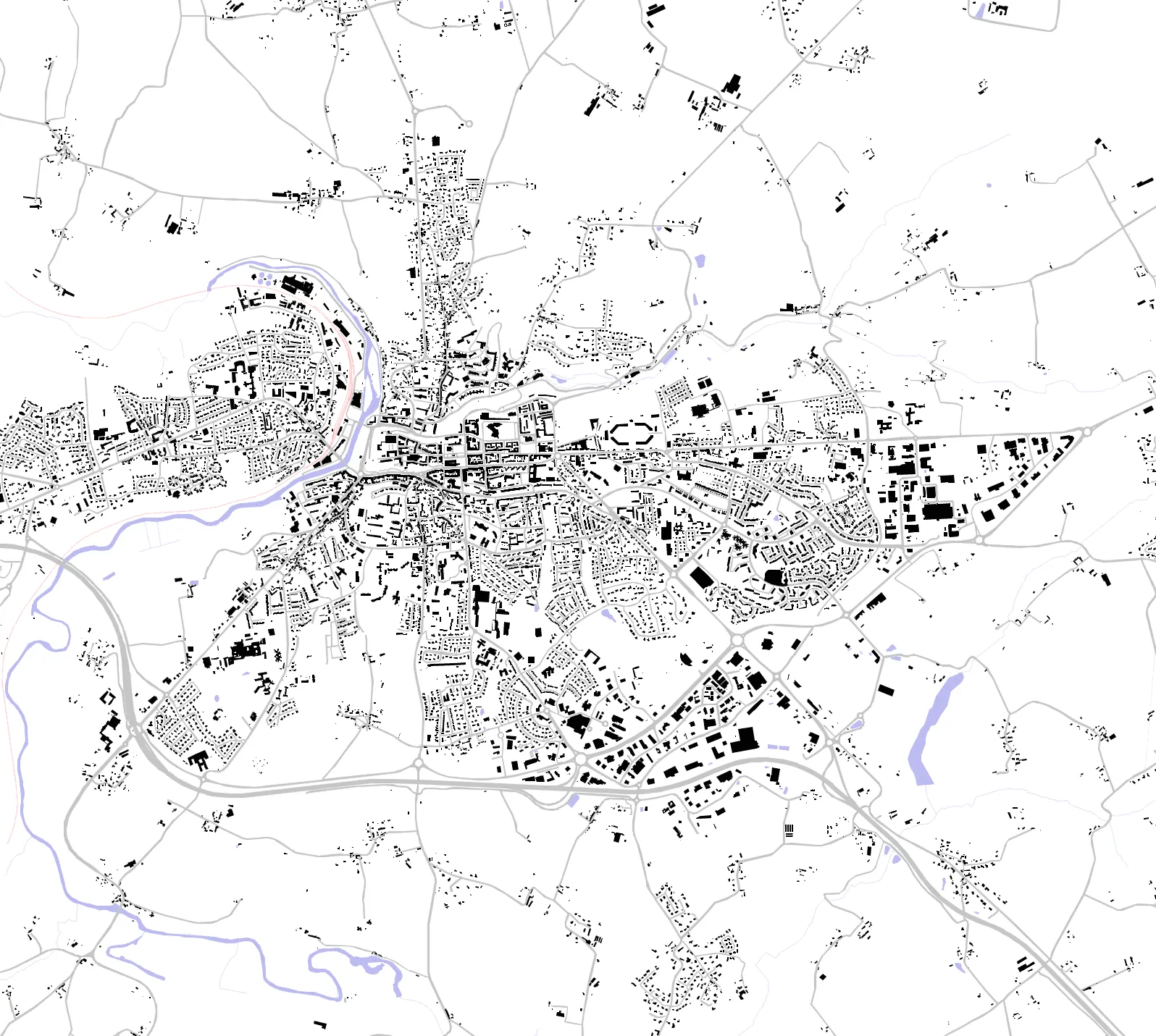 Saint-Lô figure ground plan