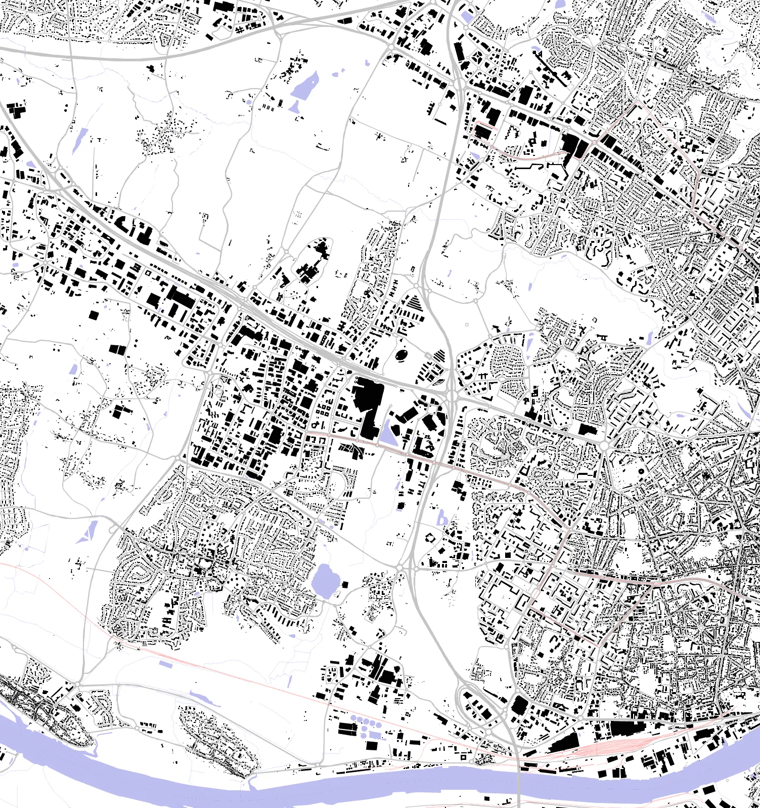 Saint-Herblain figure ground plan