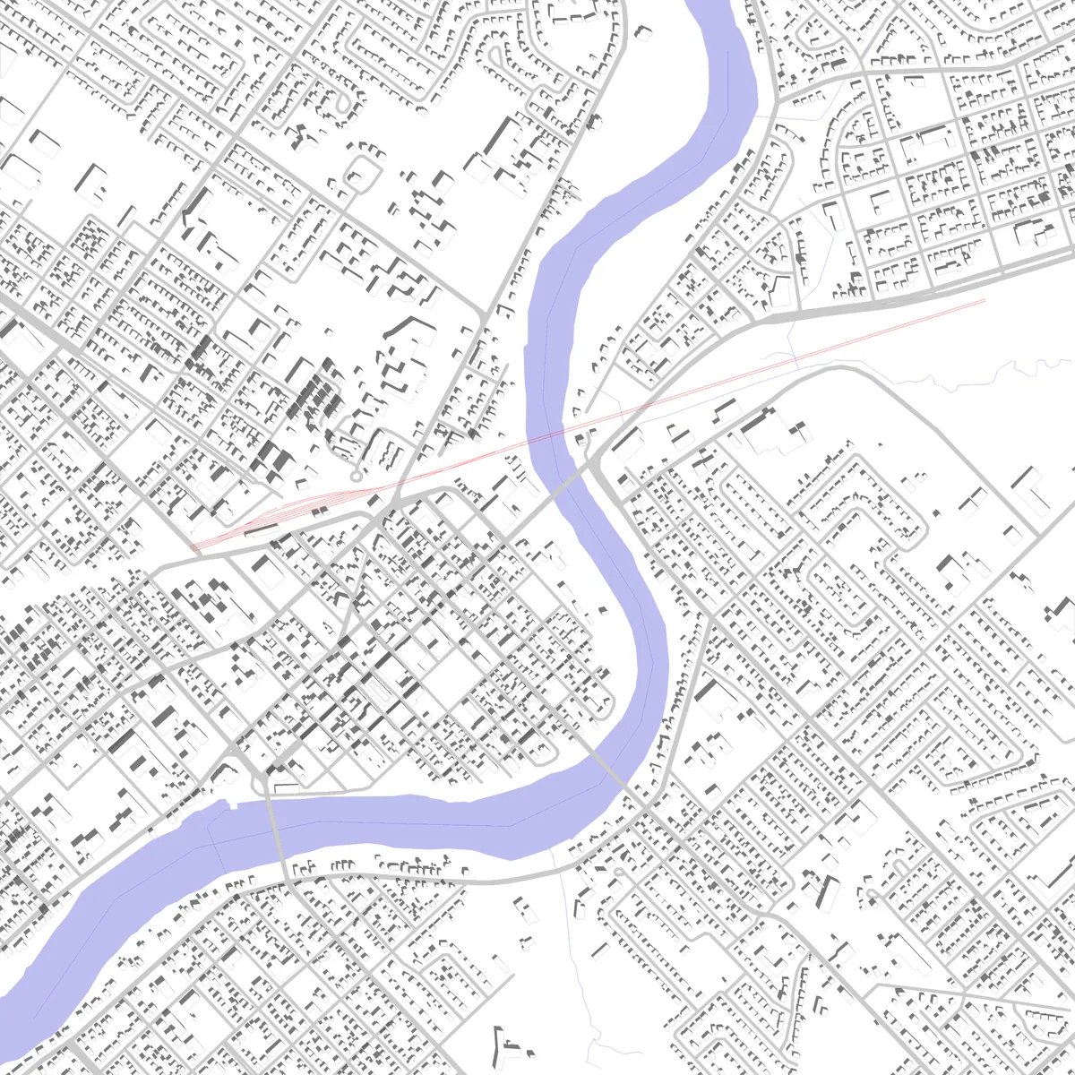 Saint-Hyacinthe site plan (2.5 km)