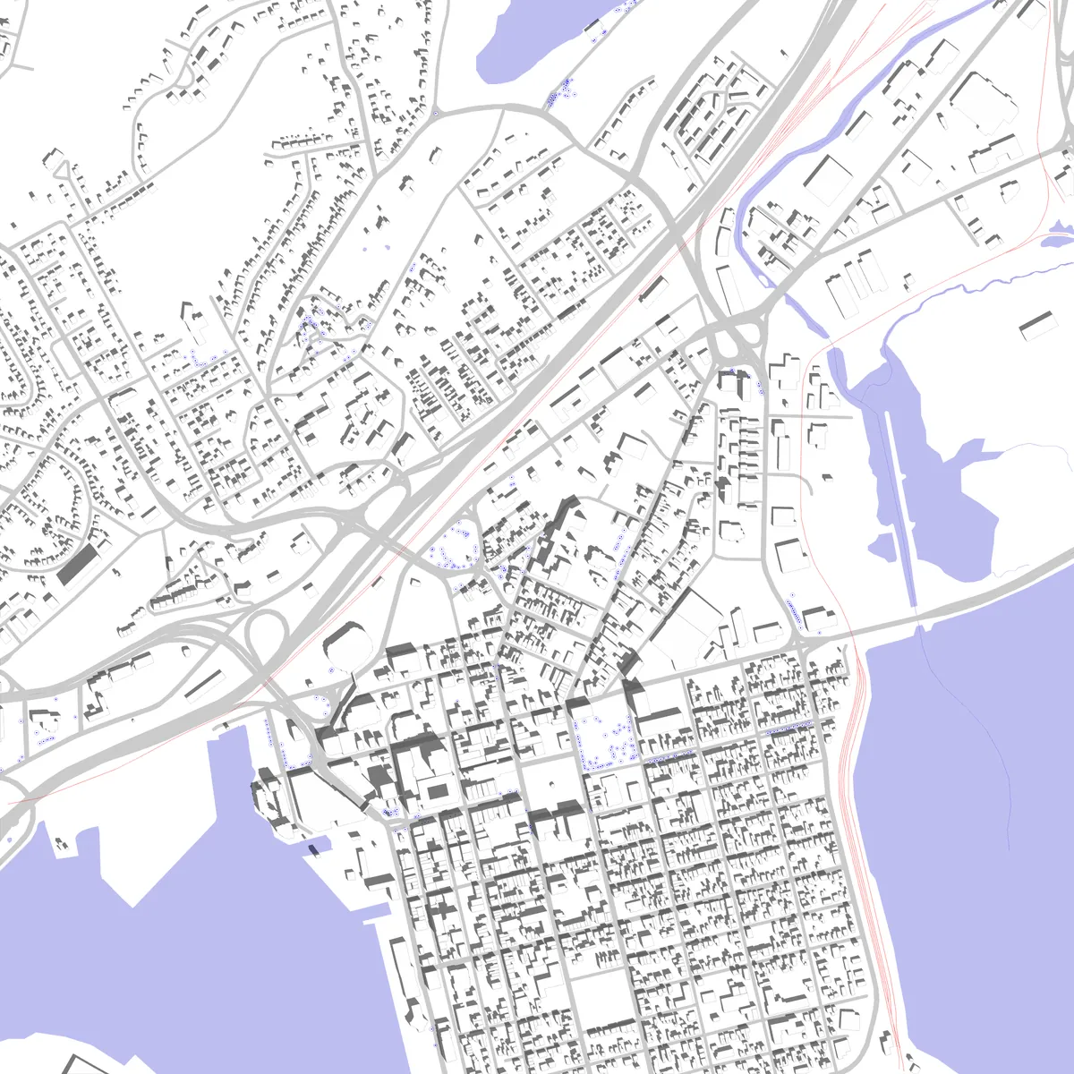 Saint John site plan (2.5 km)