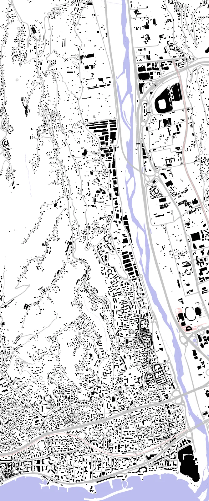 Saint-Laurent-du-Var figure ground plan