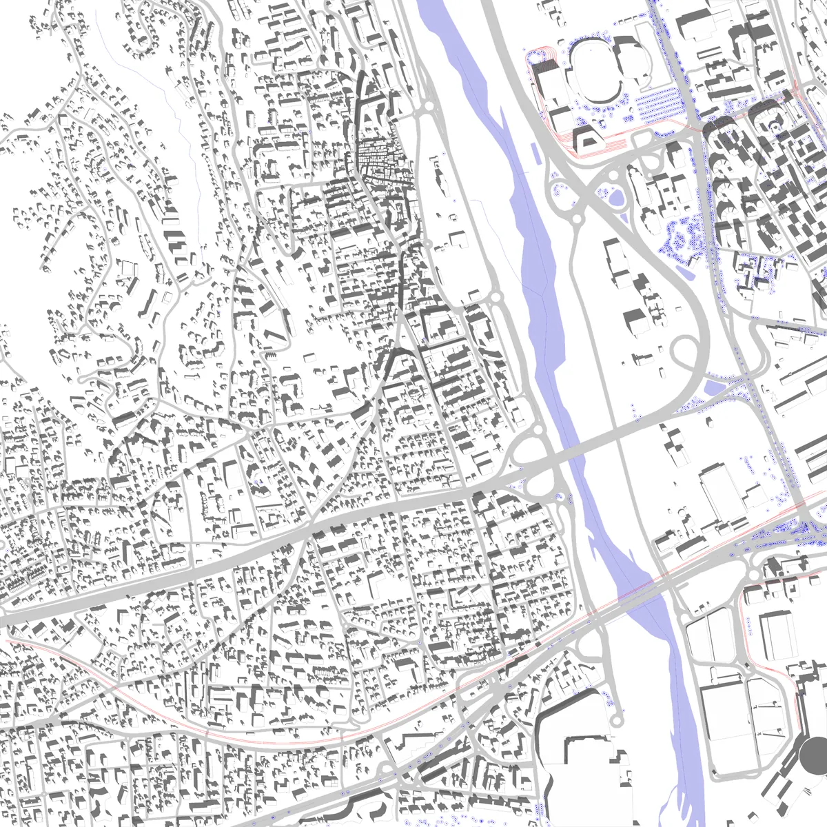 Saint-Laurent-du-Var site plan (2.5 km)