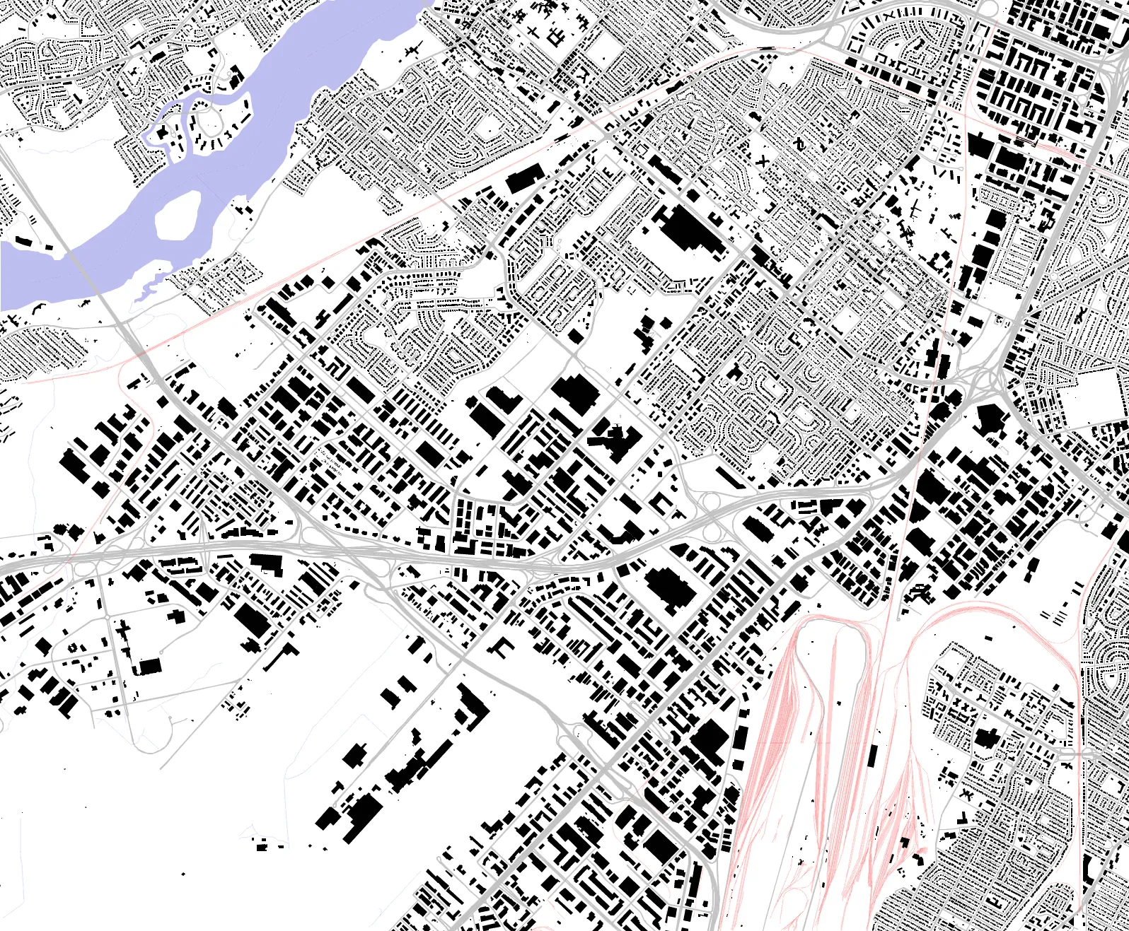 Saint-Laurent figure ground plan