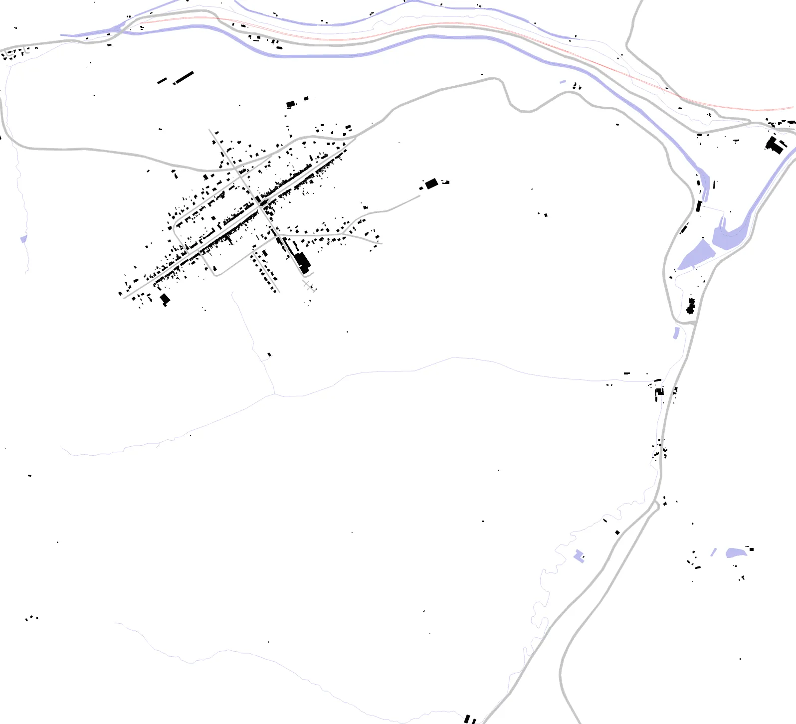 Saint-Louis figure ground plan