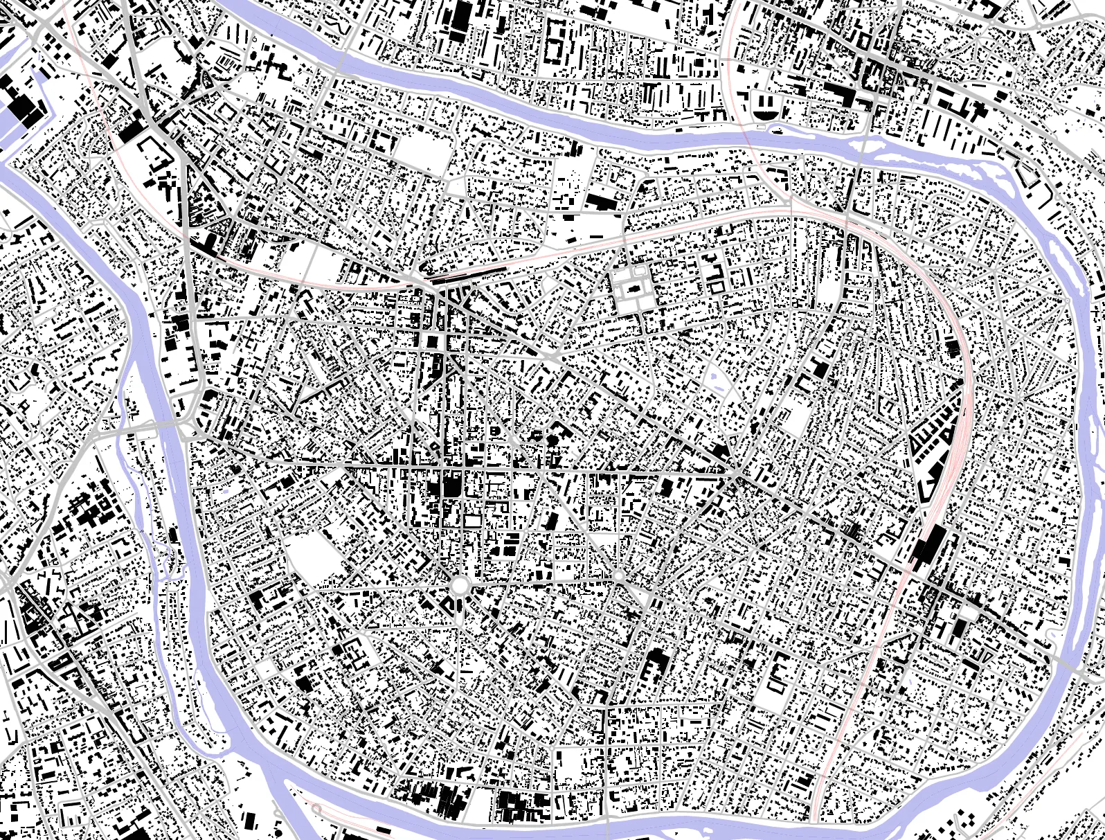 Saint-Maur-des-Fossés figure ground plan