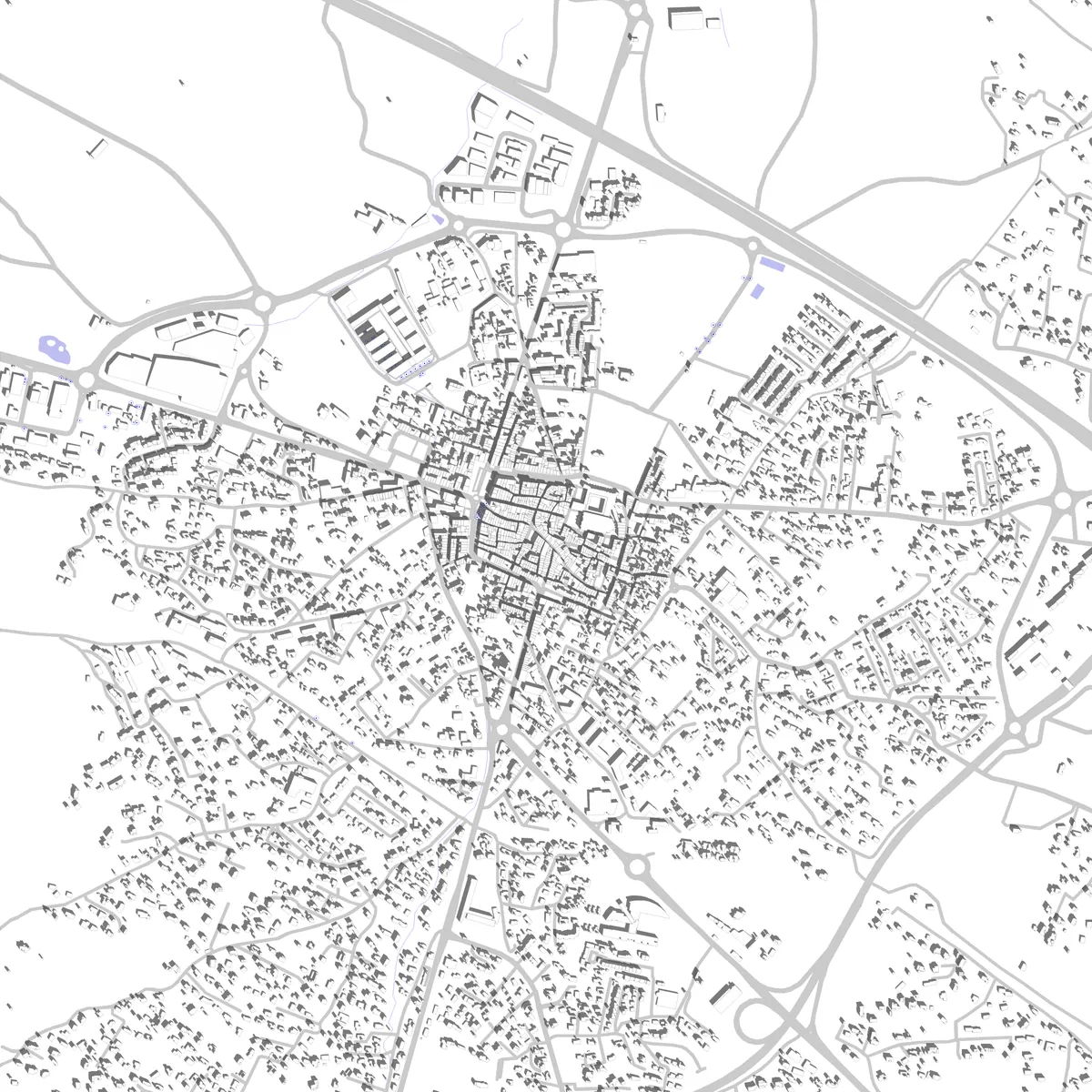 Saint-Maximin-la-Sainte-Baume plan de situation (2,5 km)