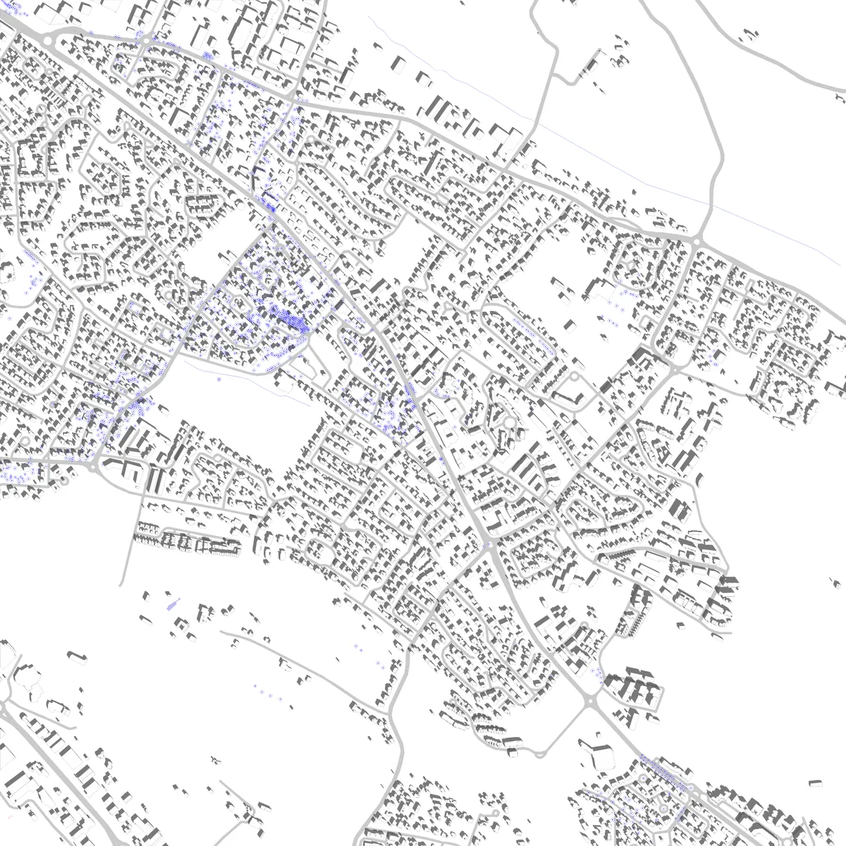 Saint-Orens-de-Gameville plan de situation (2,5 km)