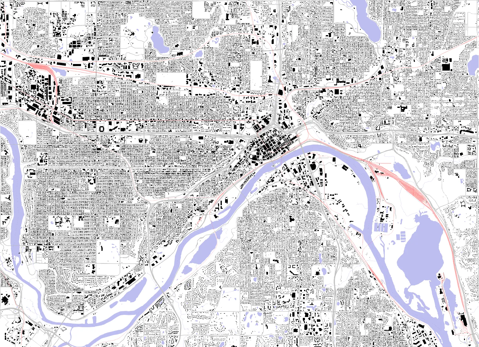 Saint Paul figure ground plan