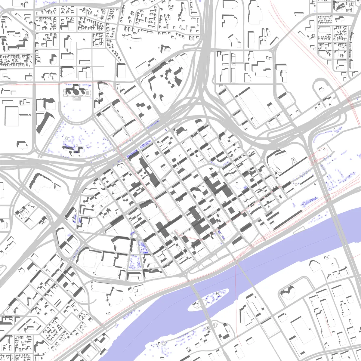 Saint Paul site plan (2.5 km)