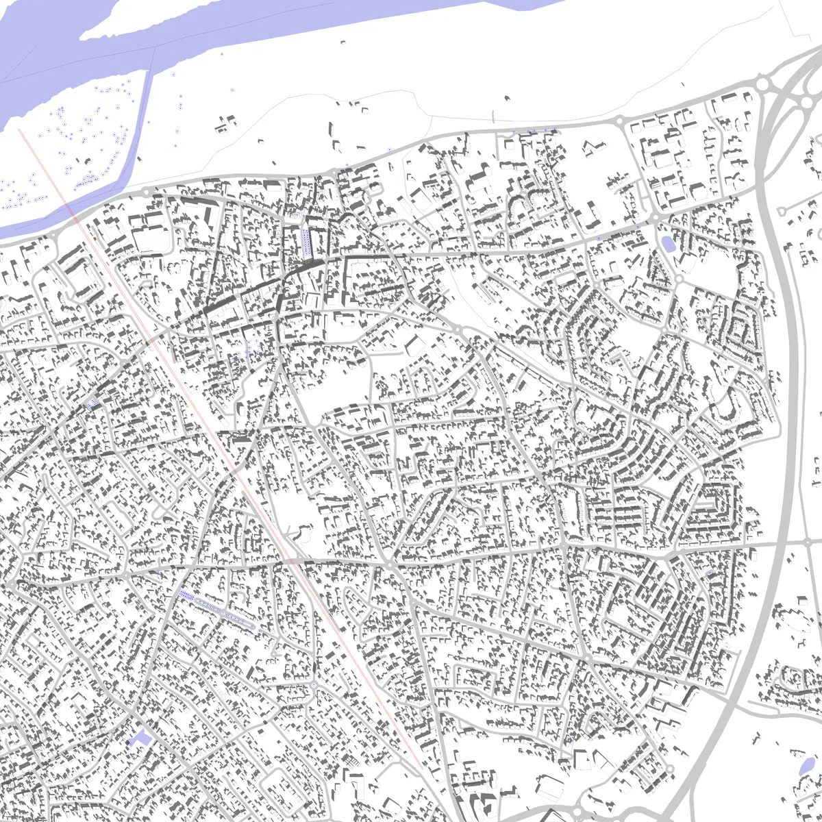 Saint-Sébastien-sur-Loire plan de situation (2,5 km)