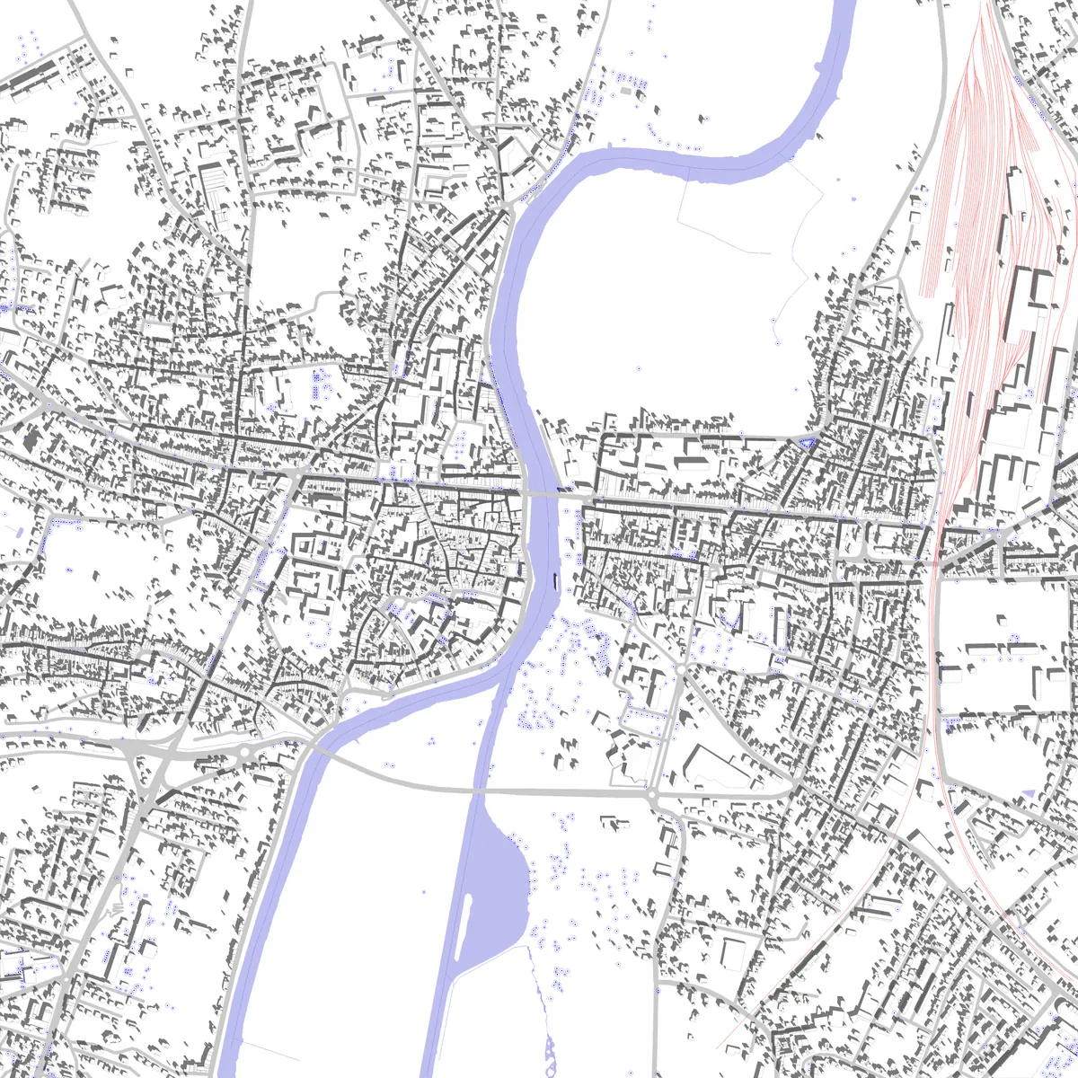 Saintes site plan (2.5 km)