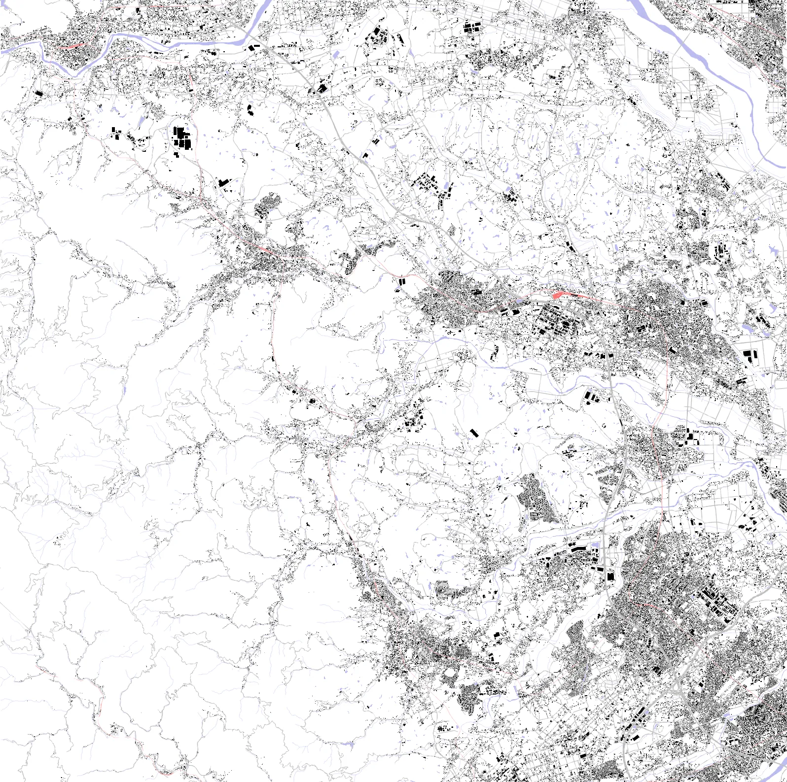 Saitama figure ground plan