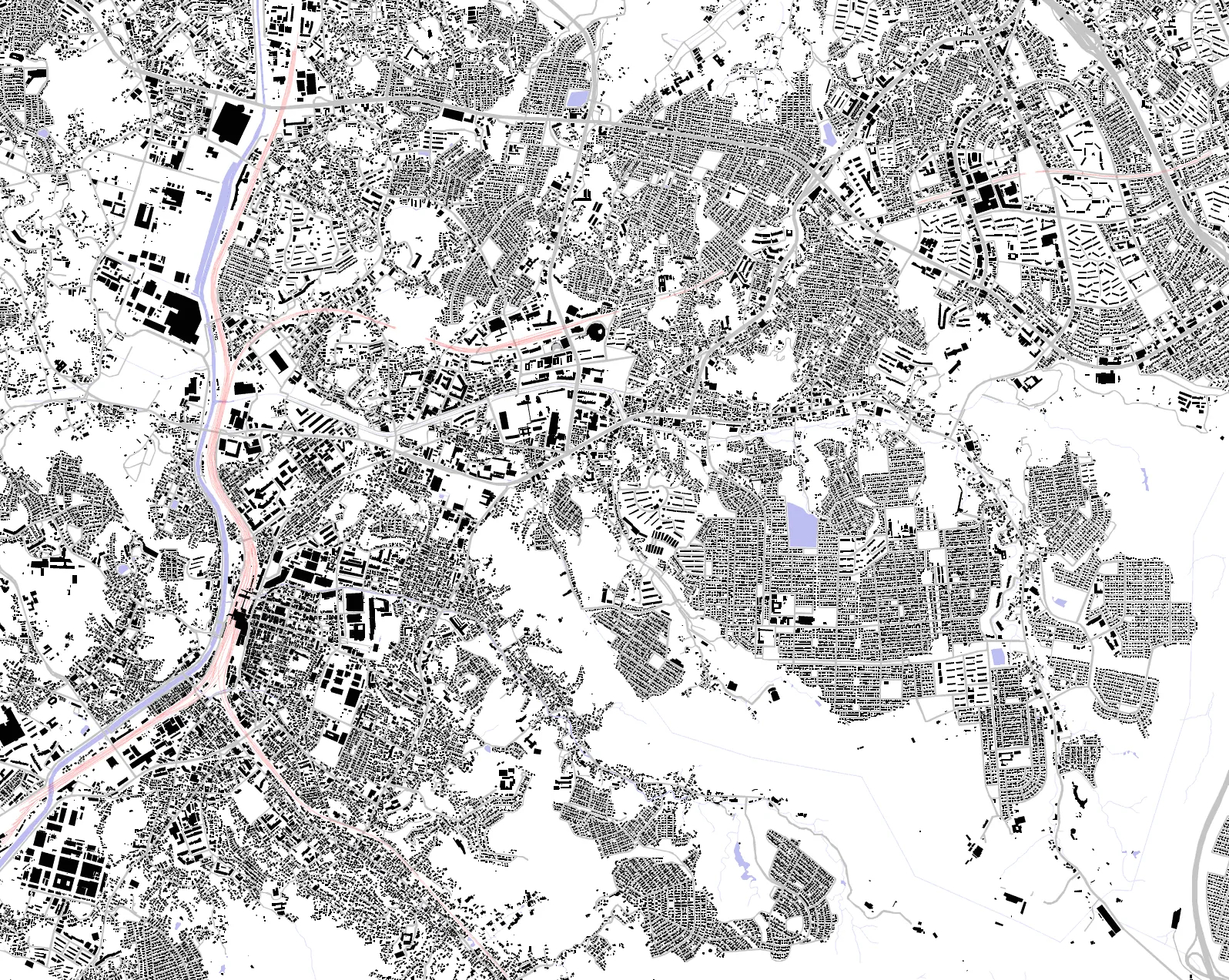 Sakae-ku figure ground plan