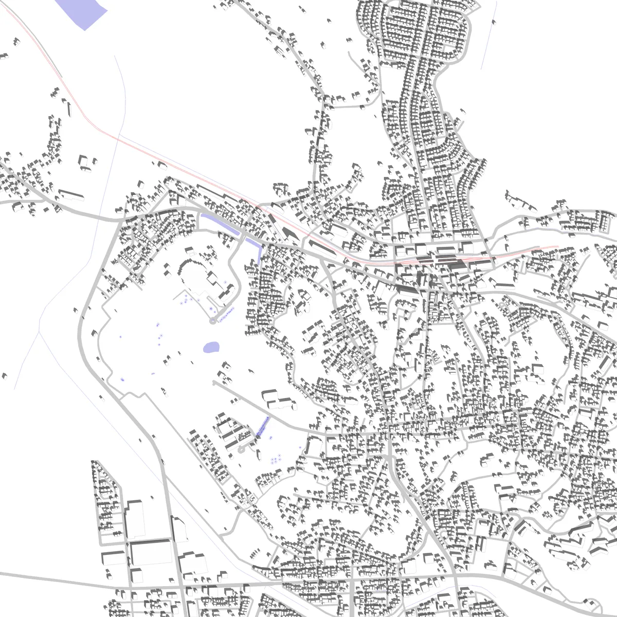 佐倉 敷地図 (2.5 km)
