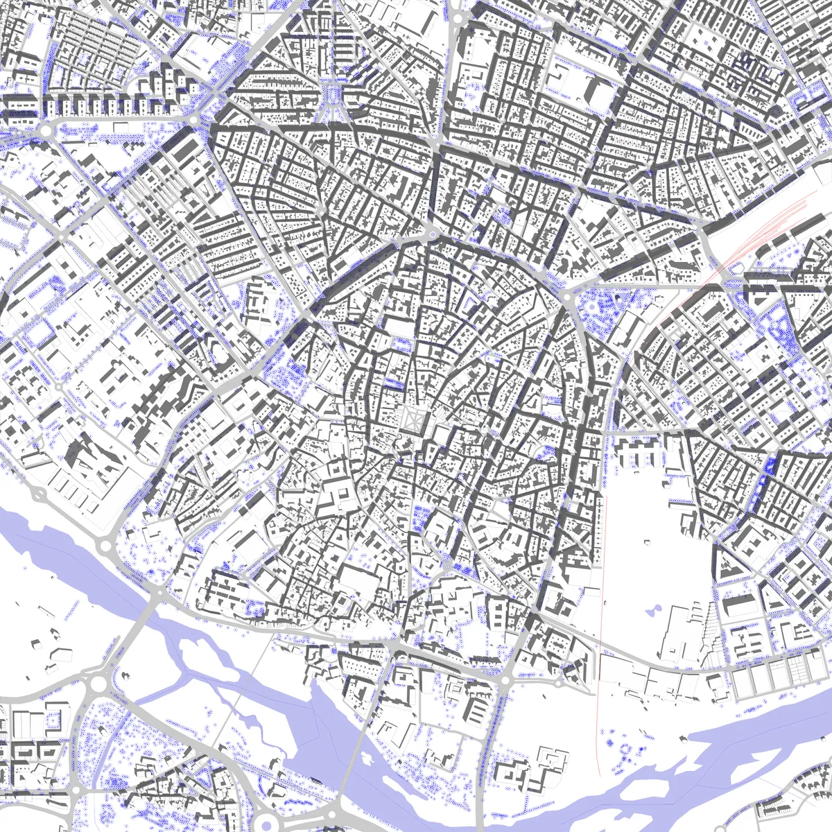 Salamanca plano de situación (2.5 km)