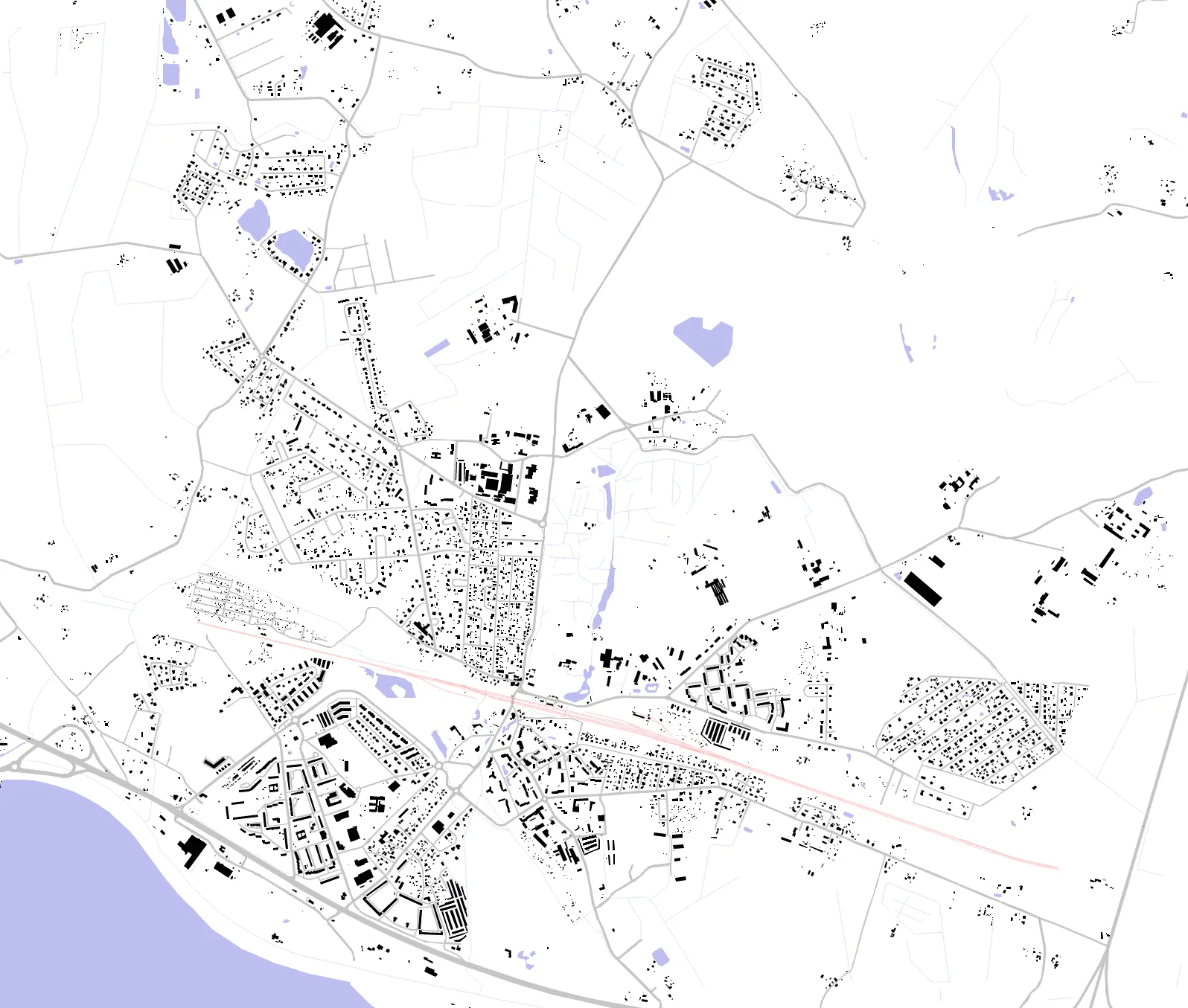 Salaspils figure ground plan