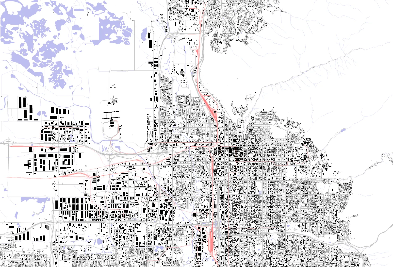 Salt Lake City figure ground plan