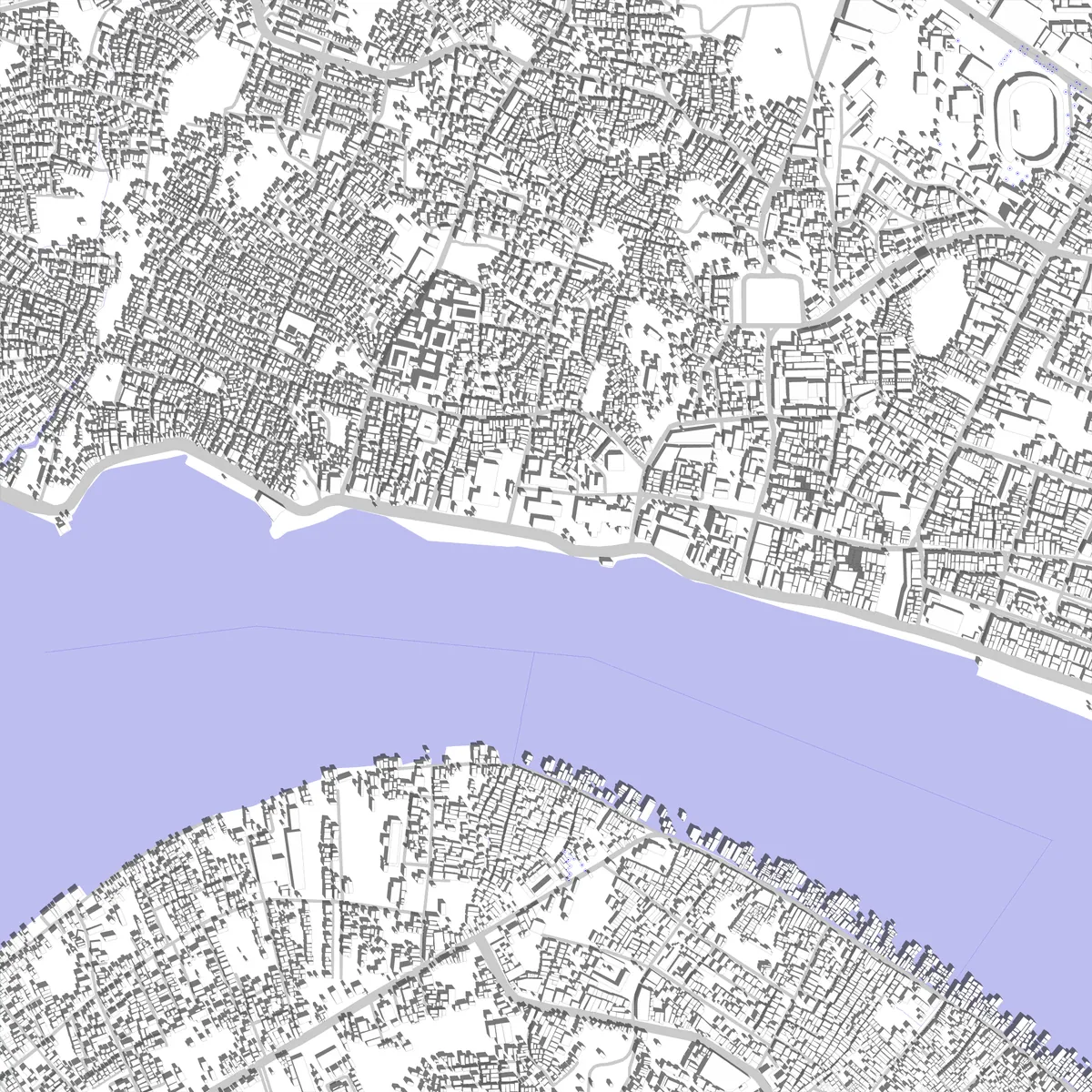 Samarinda site plan (2.5 km)