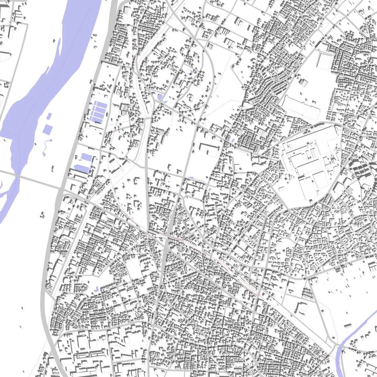 寒川 敷地図 (2.5 km)