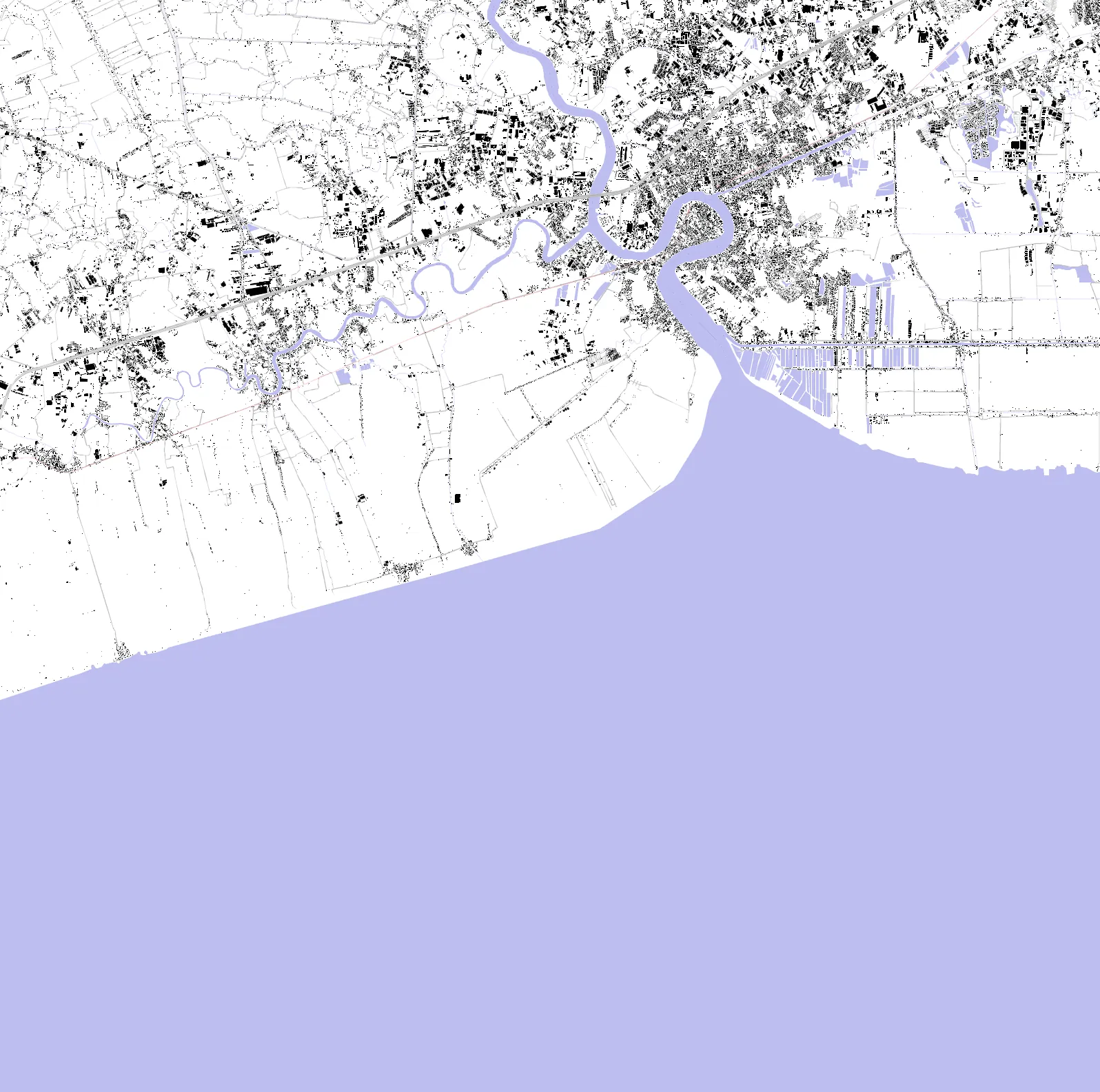 Samut Sakhon figure ground plan