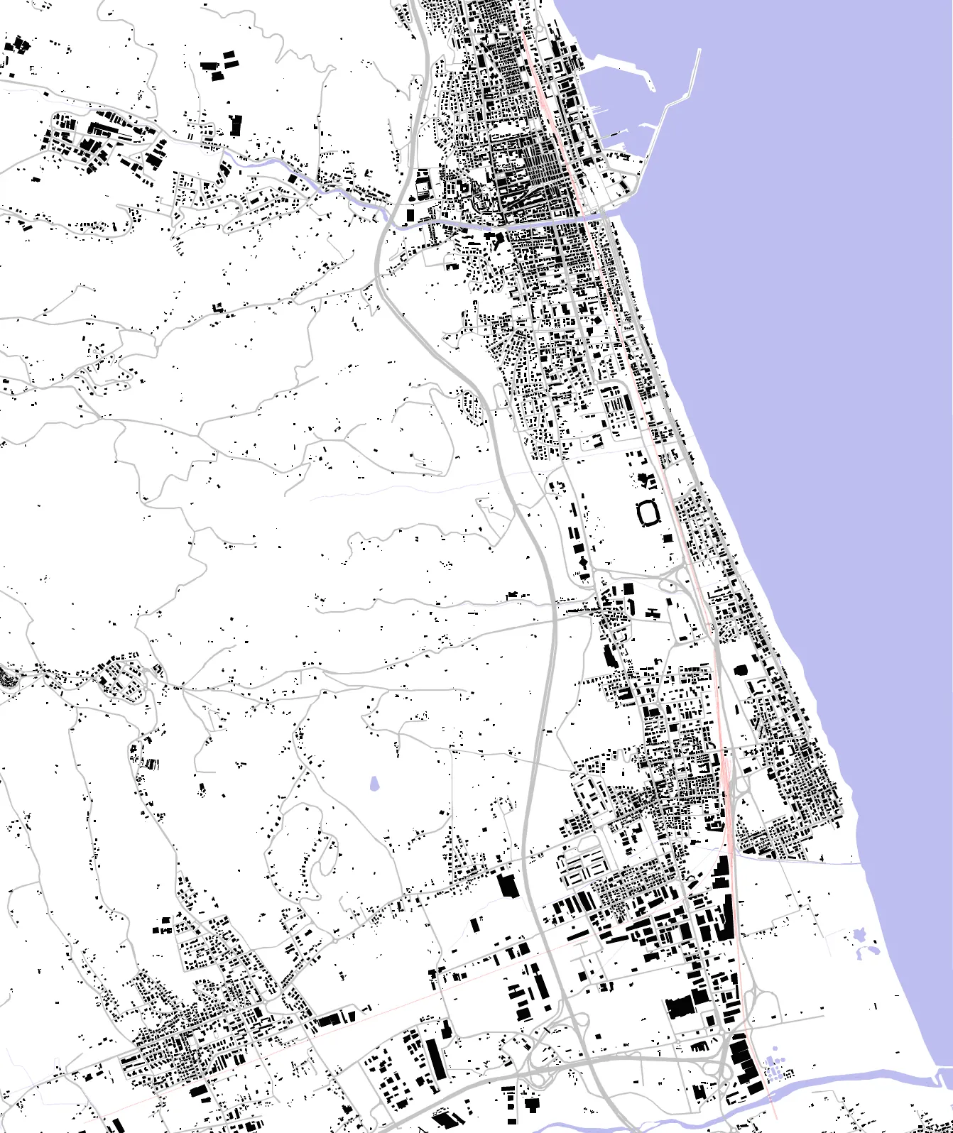 San Benedetto del Tronto figure ground plan