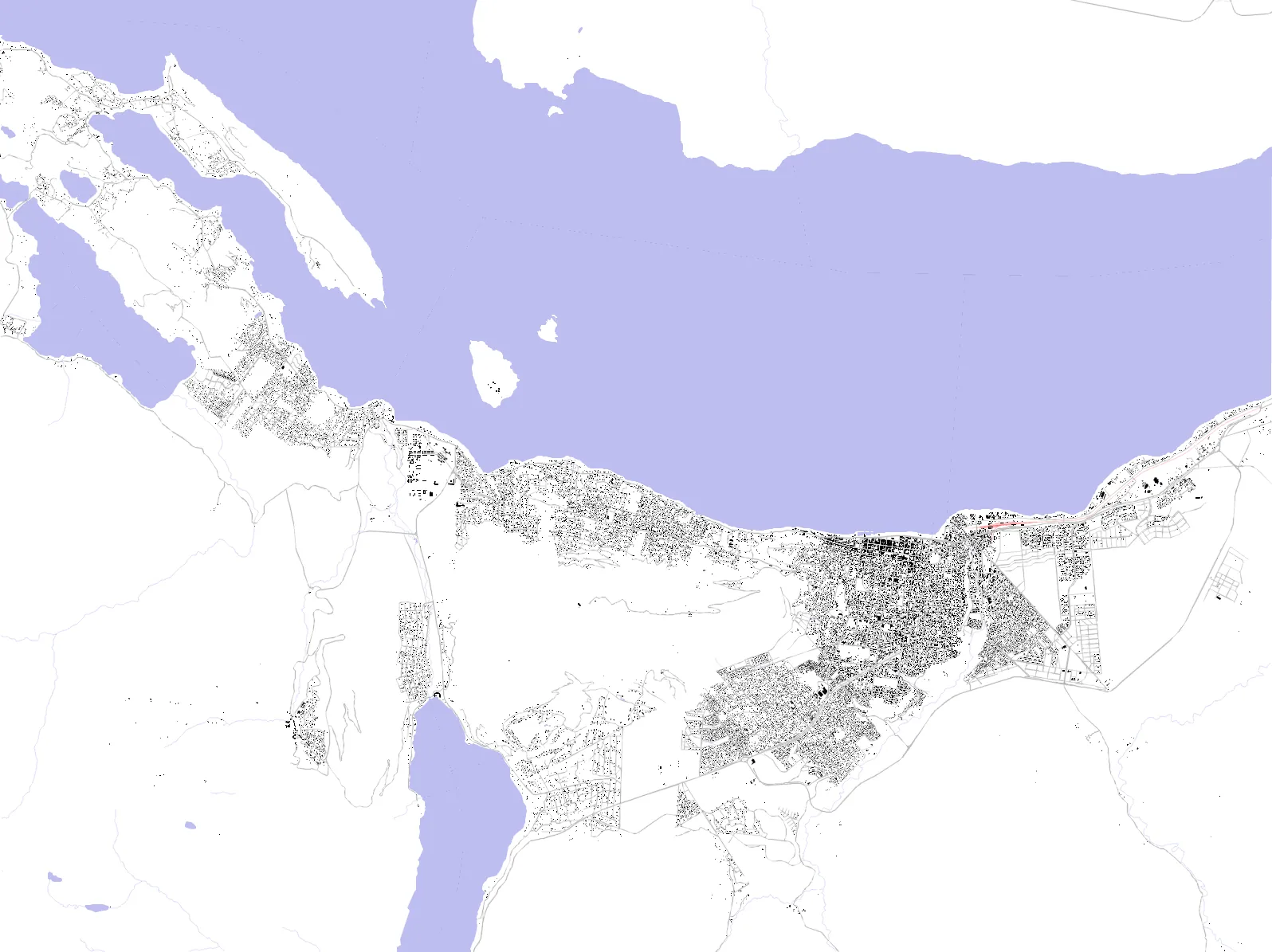 San Carlos de Bariloche figure ground plan