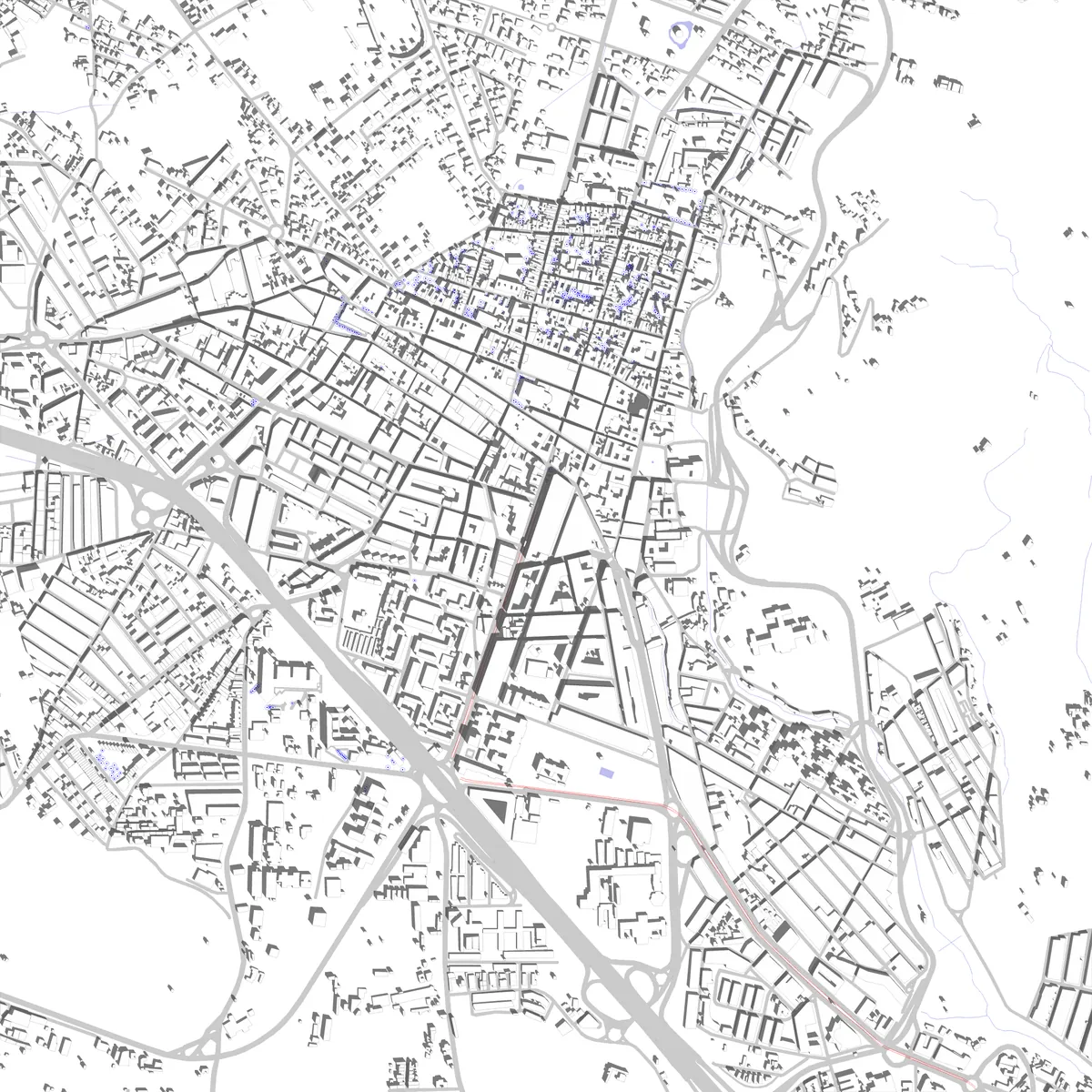 San Cristóbal de La Laguna site plan (2.5 km)