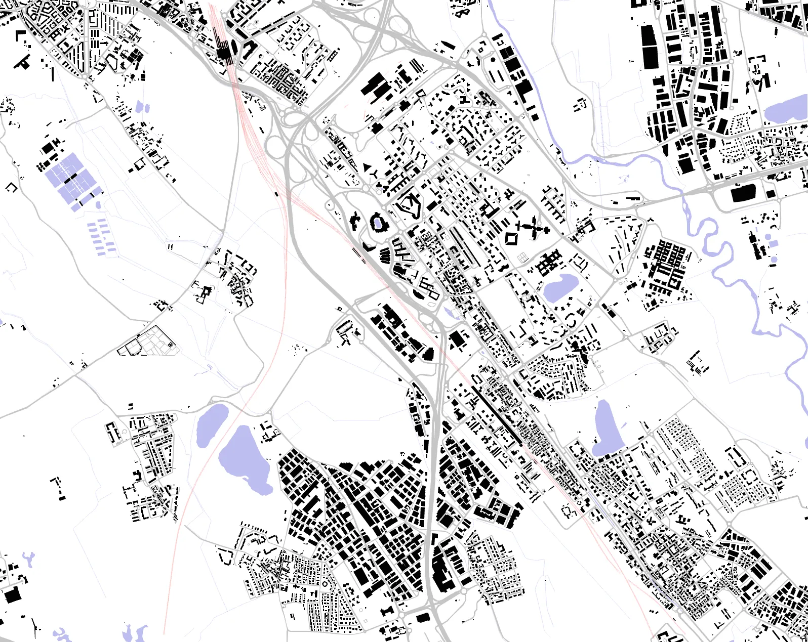 San Donato Milanese figure ground plan