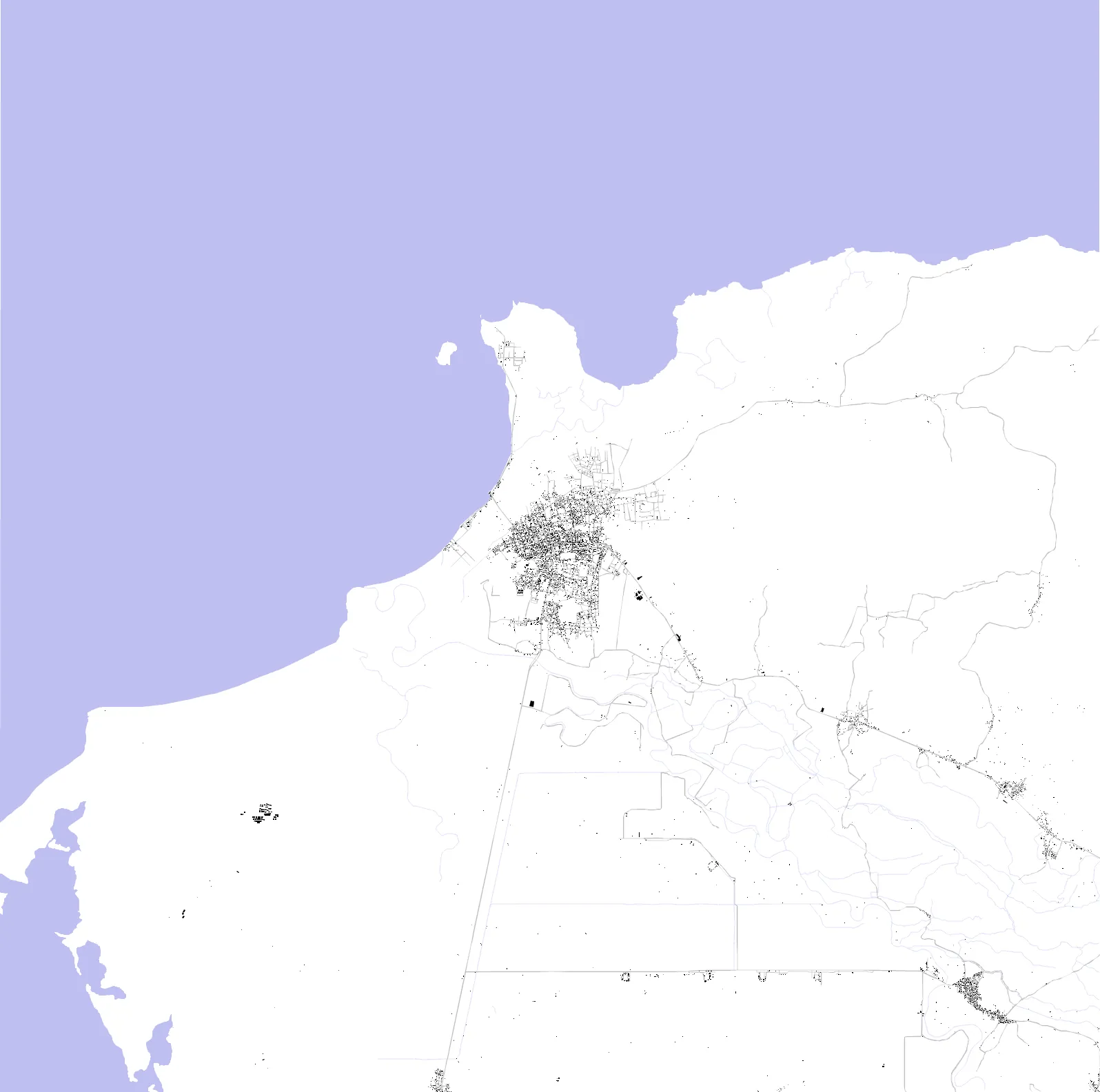 San Fernando de Monte Cristi figure ground plan