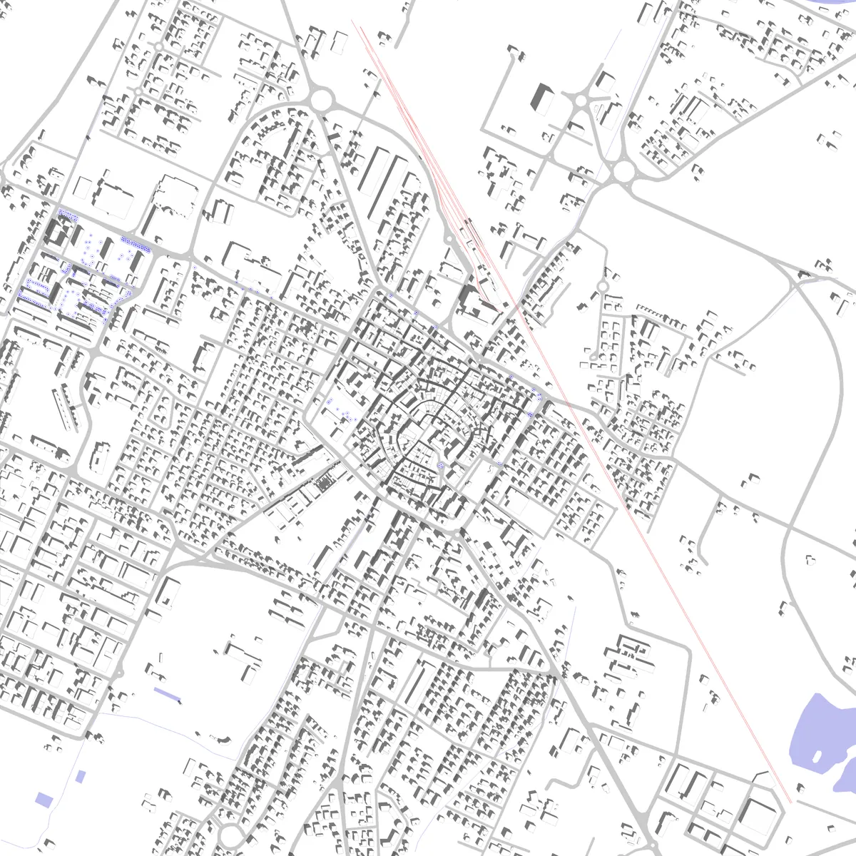 San Giovanni in Persiceto planimetria di sito (2.5 km)