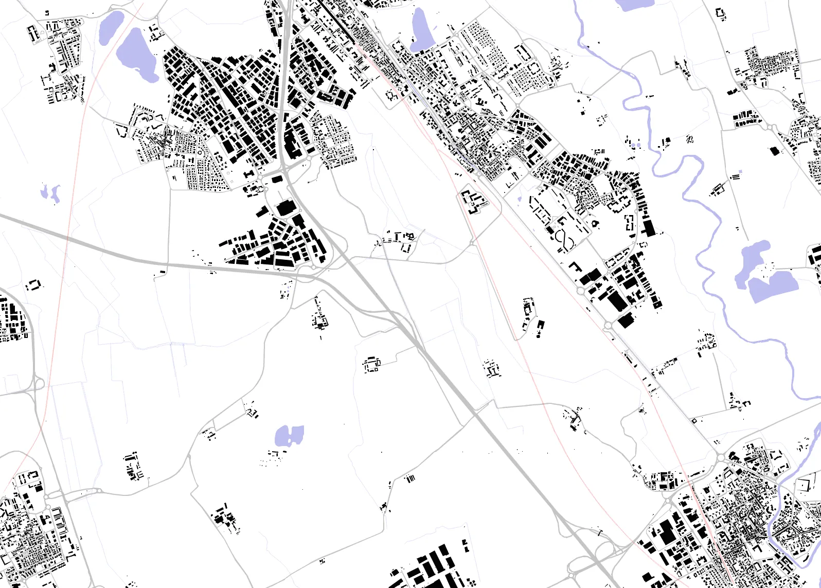San Giuliano Milanese figure ground plan