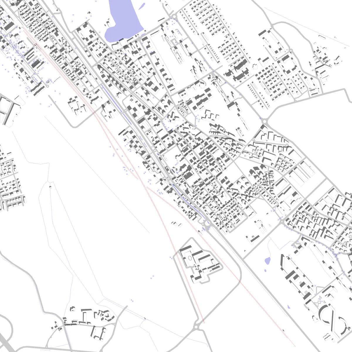 San Giuliano Milanese site plan (2.5 km)