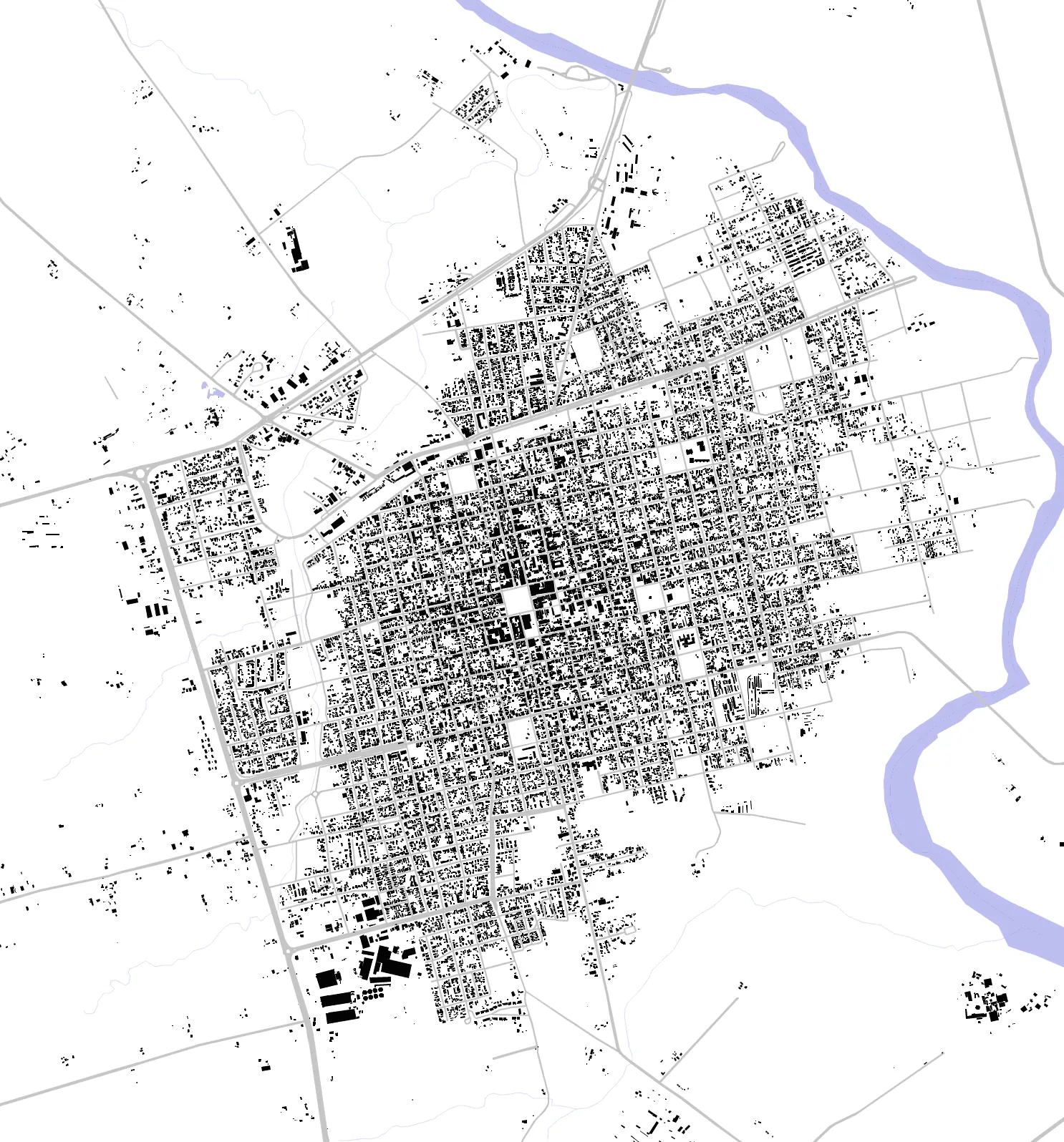 San José de Mayo figure ground plan